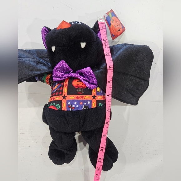Chosun International Vintage Halloween Stuffed Black Bat - Picture 7 of 8